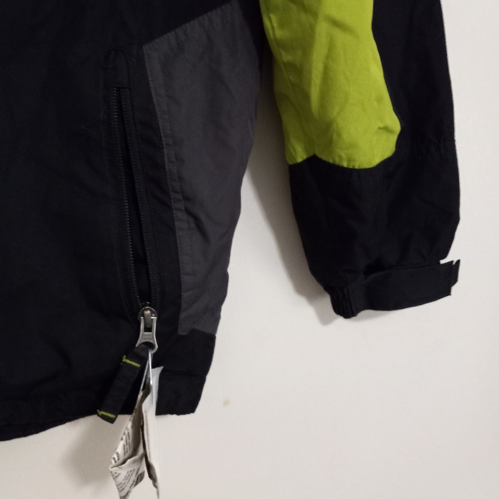 Weatherproof M 10/12 Boys Lightweight Ski Jacket in Lime Black - Picture 4 of 8